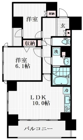 パークアクシス西船橋の物件間取画像